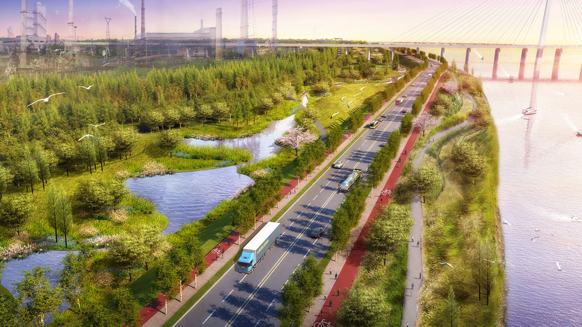 湘潭市濱江路(湘潭市湘江風(fēng)光帶（湘鋼鐵牛埠寬厚板碼頭-雙擁路）建設(shè)項目