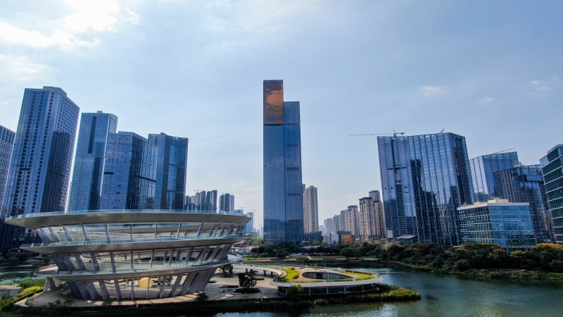 紅網(wǎng)報道！河西第二高樓即將投用