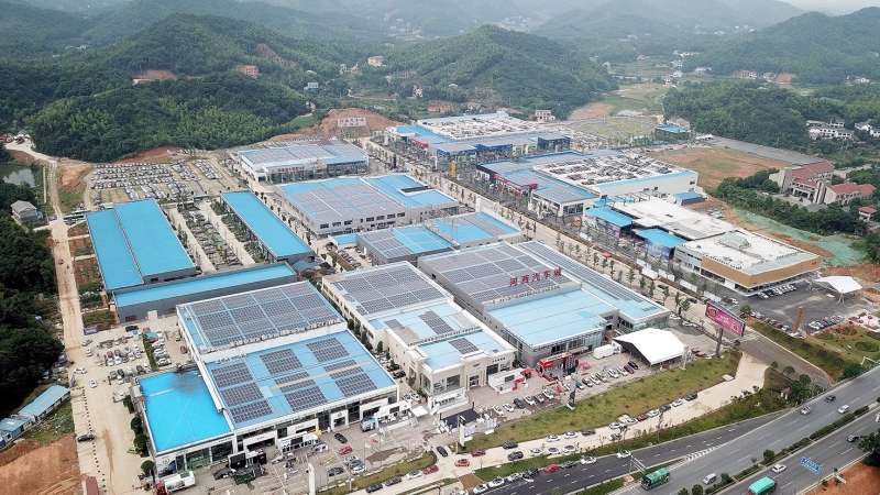 湖南省長(zhǎng)沙市河西汽車城屋頂分布式發(fā)電項(xiàng)目