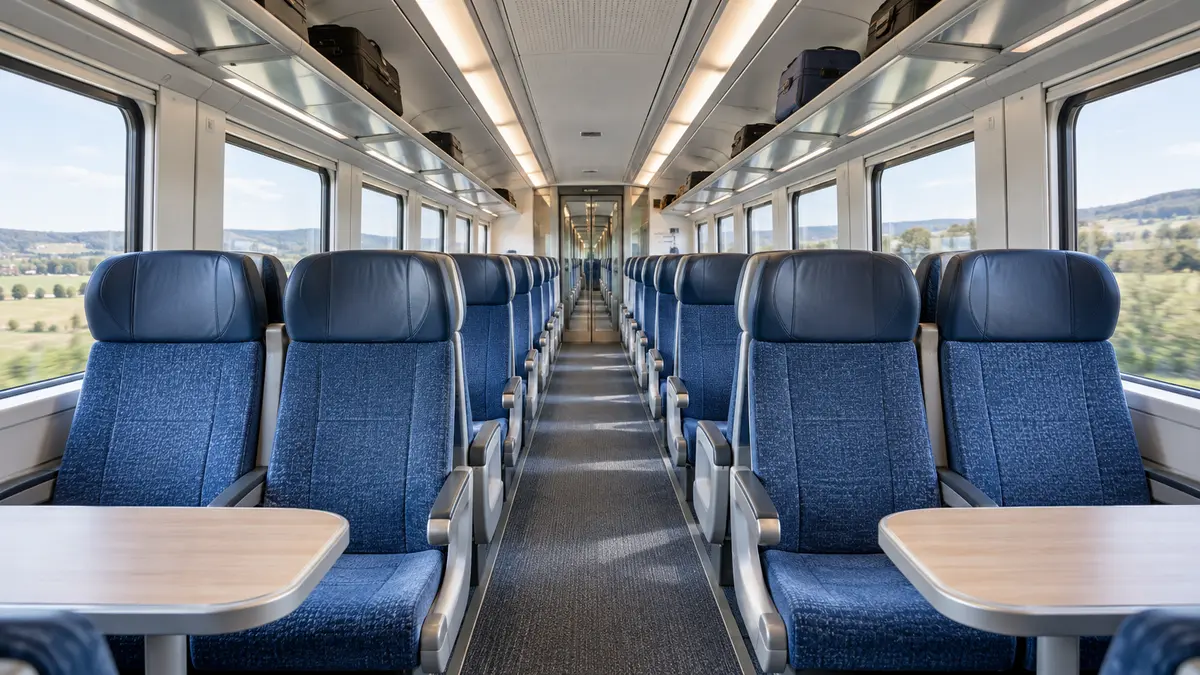 Passenger seating for intercity rail journeys Passenger seating for intercity rail journeys