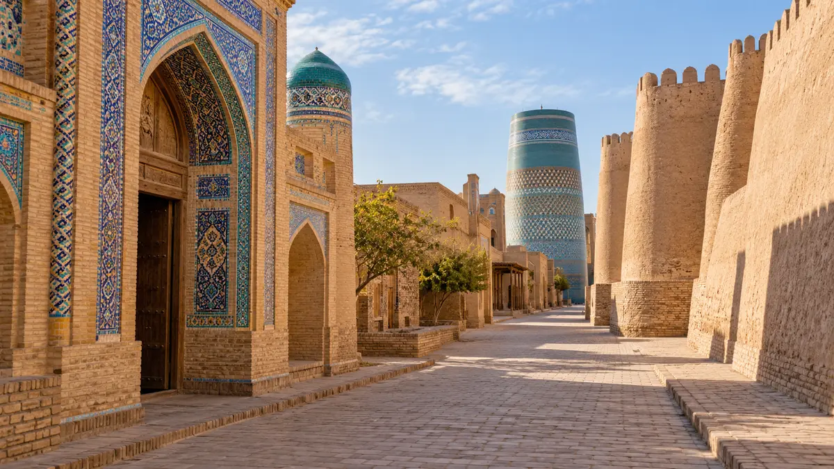 Khiva’s historic oasis town architecture Khiva’s historic oasis town architecture