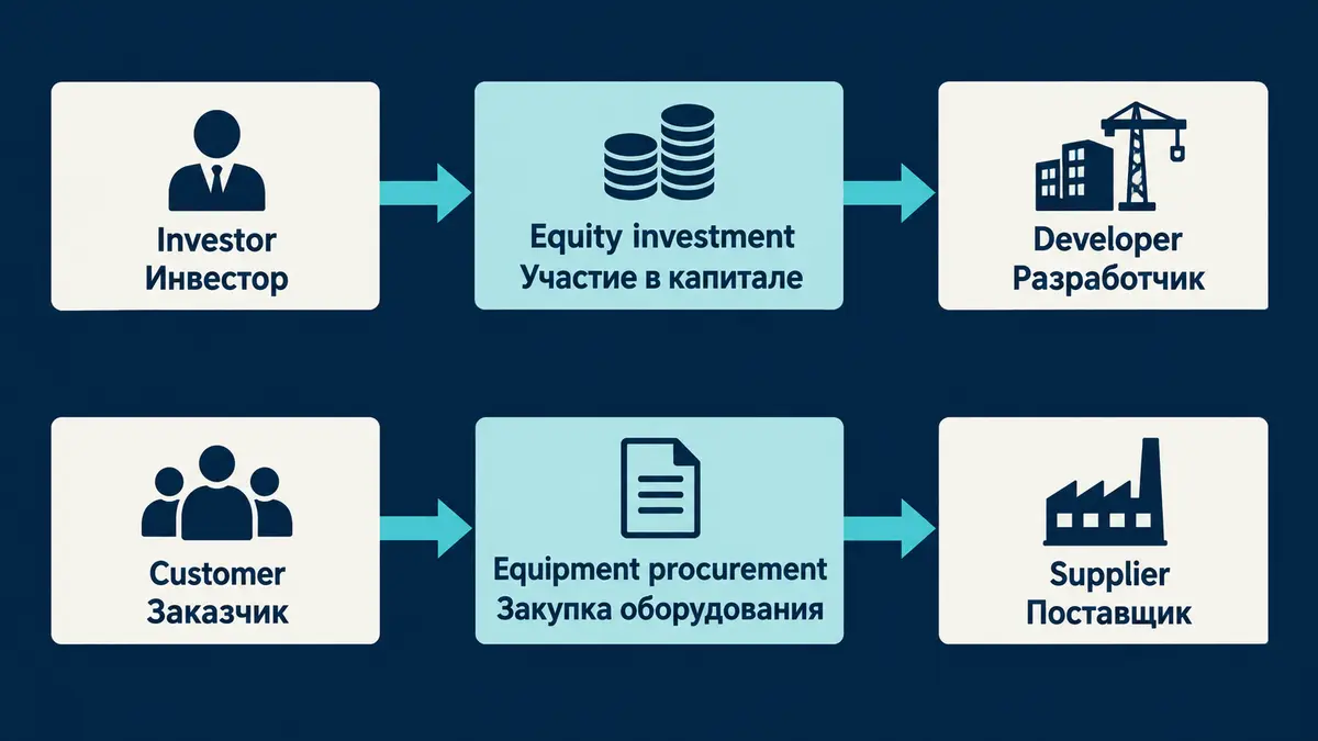 Investor and customer relationships Separate paths for equity investment and equipment procurement