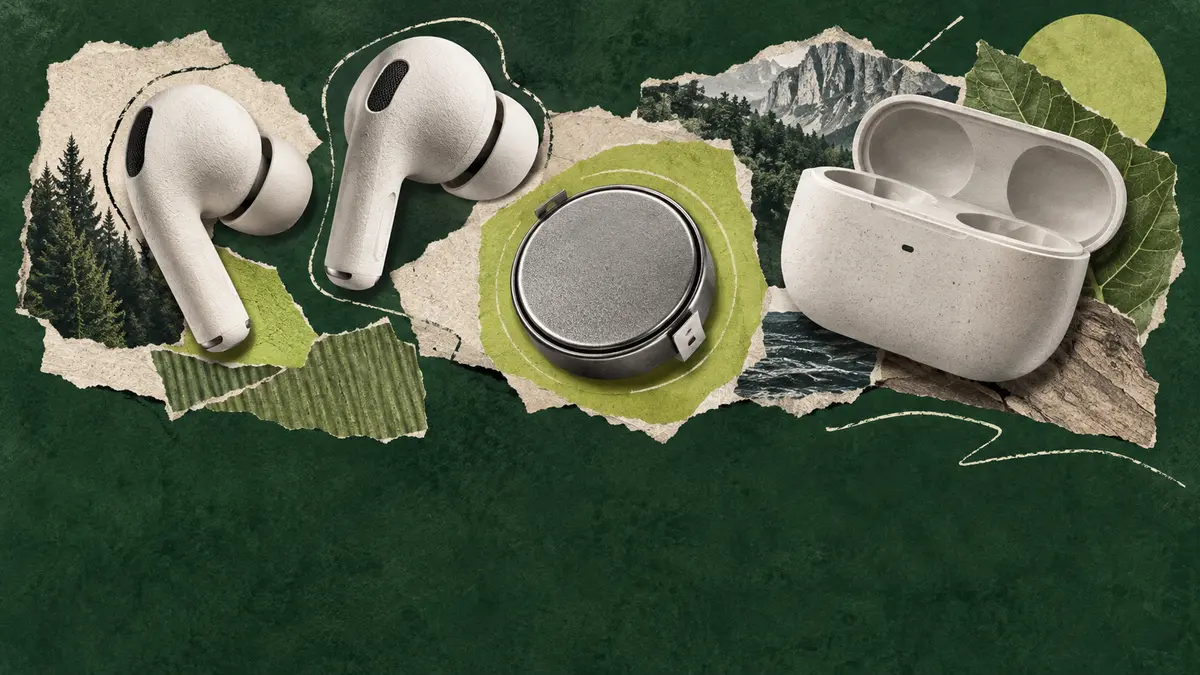 Wireless audio components and a rechargeable battery