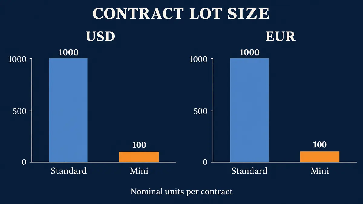 Contract lot sizes