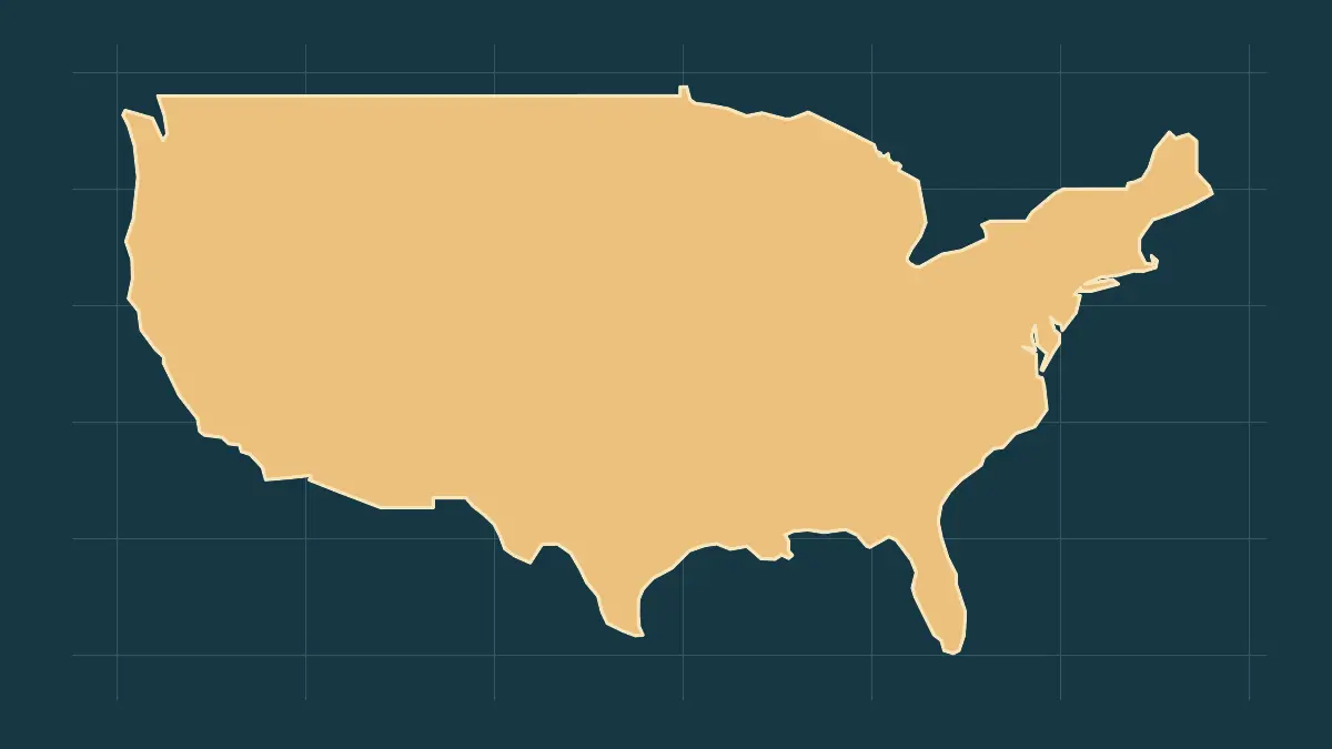 Contiguous United States map Contiguous United States