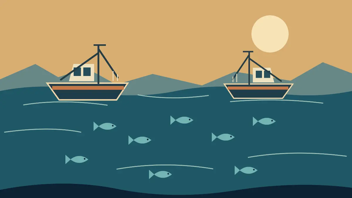 Fishing boats and a shared stock