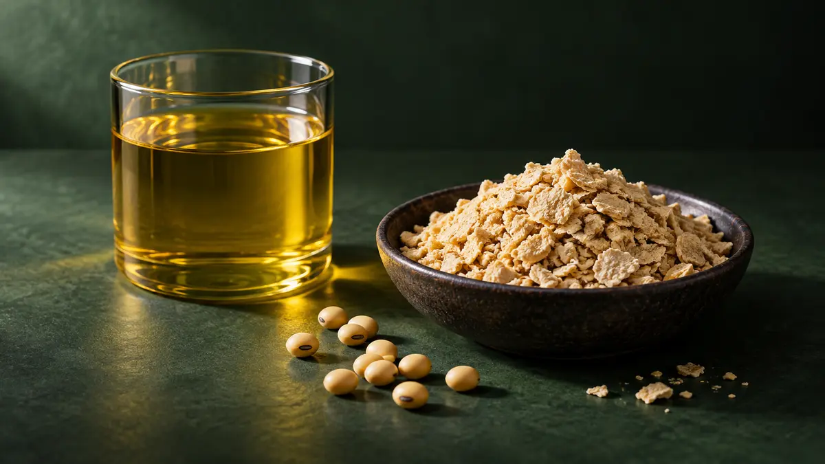 Soybean oil and meal