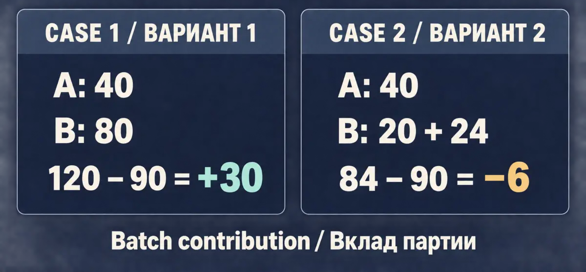 Batch contribution from joint outputs Batch contribution from joint outputs